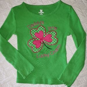 St Patrick's Day Girls Top 3T koala kids